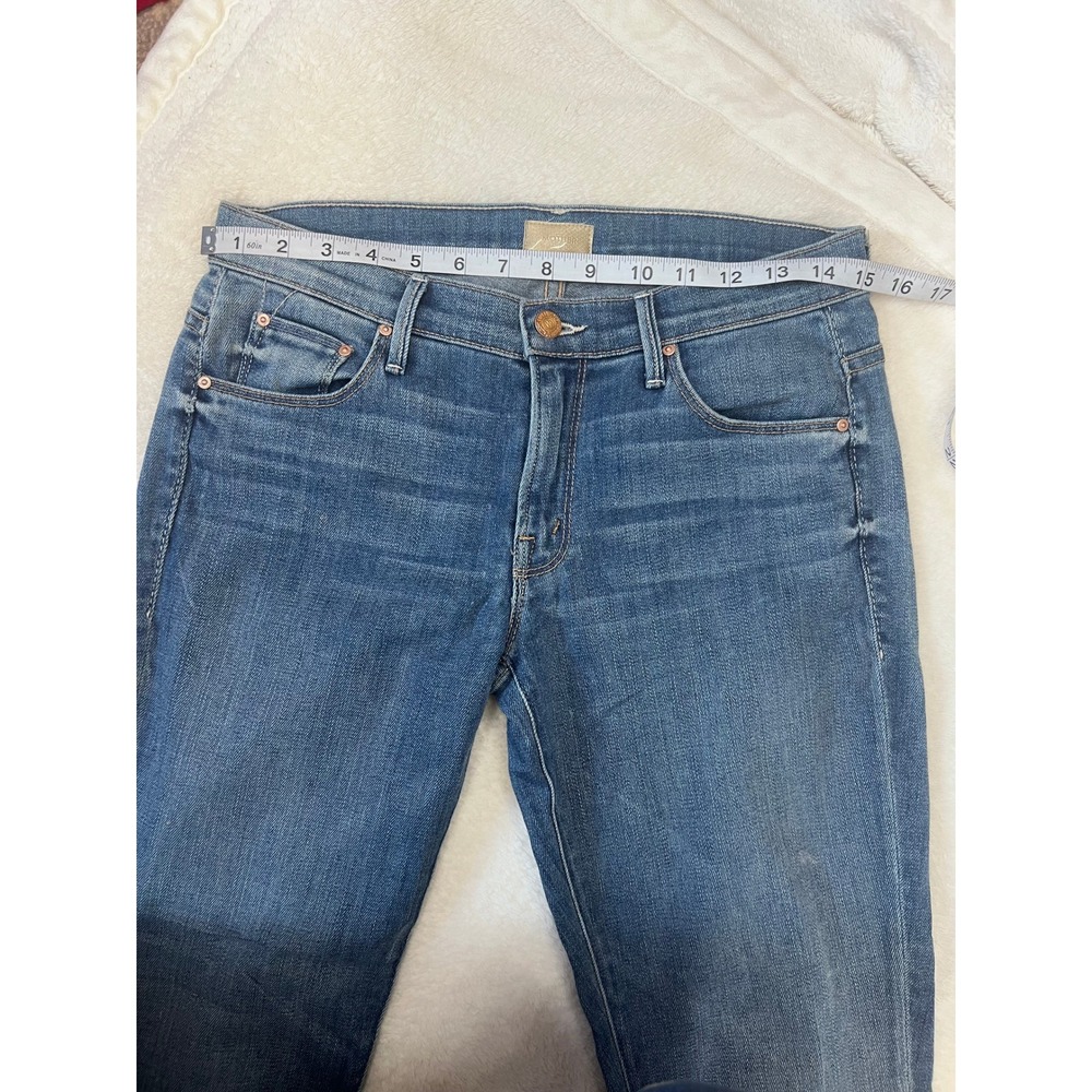 MOTHER Skinny Not‎ Skinny Jeans Blue Skies Tomorrow Women's Size 27 - Picture 4 of 13